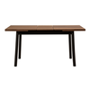 Τραπέζι Jemmy επεκτεινόμενο χρώμα καρυδί - μαύρο 120/153x75x77εκ.