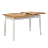 Τραπέζι Jemmy επεκτεινόμενο χρώμα φυσικό - λευκό 120/153x75x77εκ.