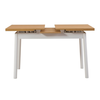 Τραπέζι Jemmy επεκτεινόμενο χρώμα φυσικό - λευκό 120/153x75x77εκ.