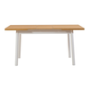 Τραπέζι Jemmy επεκτεινόμενο χρώμα φυσικό - λευκό 120/153x75x77εκ.