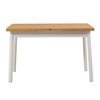 Τραπέζι Jemmy επεκτεινόμενο χρώμα φυσικό - λευκό 120/153x75x77εκ.