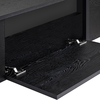 Έπιπλο τηλεόρασης Luxe χρώμα black wood 180x30x50εκ.