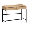 Wooden Makeup Vanity Linda Natural Beech 100x45x74 cm
