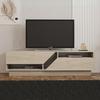 Έπιπλο τηλεόρασης Koza χρώμα travertine 160x40x45εκ.