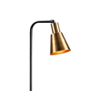 Φωτιστικό δαπέδου Balbin E27 μεταλλικό χρώμα μαύρο - χρυσό vintage Ø30x120εκ.