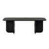 Τραπεζάκι σαλονιού Becaj χρώμα black wood 120x60x41,4εκ.