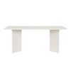 Τραπέζι Linza χρώμα λευκό 180x90x75εκ.