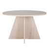 Τραπέζι Virela χρώμα travertine Ø120x75εκ.