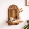 Ραφιέρα τοίχου Artwill Mdf χρώμα oak 26x13x35εκ.