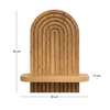 Ραφιέρα τοίχου Artwill Mdf χρώμα oak 26x13x35εκ.