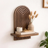 Ραφιέρα τοίχου Artwill Mdf χρώμα wenge 26x13x35εκ.