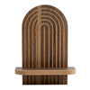 Ραφιέρα τοίχου Artwill Mdf χρώμα wenge 26x13x35εκ.