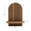 Ραφιέρα τοίχου Artwill Mdf χρώμα wenge 26x13x35εκ.