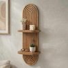 Ραφιέρα τοίχου Artwill Mdf χρώμα oak 26x13x70εκ.