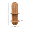 Ραφιέρα τοίχου Artwill Mdf χρώμα oak 26x13x70εκ.