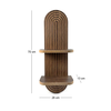 Ραφιέρα τοίχου Artwill Mdf χρώμα wenge 26x13x70εκ.