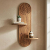 Ραφιέρα τοίχου Artwill Mdf χρώμα oak 46x13x70εκ.