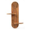 Ραφιέρα τοίχου Artwill Mdf χρώμα oak 46x13x70εκ.