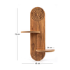 Ραφιέρα τοίχου Artwill Mdf χρώμα oak 46x13x70εκ.