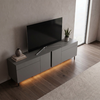 Έπιπλο τηλεόρασης Arlen με Led Rgb χρώμα ανθρακί 180x32x50εκ.