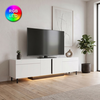 Έπιπλο τηλεόρασης Arlen με Led Rgb χρώμα λευκό 180x32x50εκ.