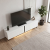 Έπιπλο τηλεόρασης Arlen με Led Rgb χρώμα λευκό 180x32x50εκ.