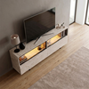Έπιπλο τηλεόρασης Eco με Led Rgb χρώμα travertine 180x32x67εκ.