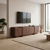 Έπιπλο τηλεόρασης Dorma χρώμα καρυδί 180x35x46,2εκ.