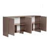 Μπουφές Aurelia χρώμα μόκα 180x45x80εκ.