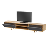 Έπιπλο τηλεόρασης Serine χρώμα sapphire oak - ανθρακί 170x37x45εκ.