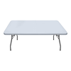 Τραπέζι catering - συνεδρίου Capri πτυσσόμενο - μονοκόμματη επιφάνεια χρώμα λευκό του πάγου 152x76x74εκ.