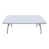 Τραπέζι catering - συνεδρίου Capri πτυσσόμενο - μονοκόμματη επιφάνεια χρώμα λευκό του πάγου 183x76x74εκ.