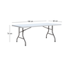 Τραπέζι catering - συνεδρίου Capri πτυσσόμενο - μονοκόμματη επιφάνεια χρώμα λευκό του πάγου 198x90x74εκ.