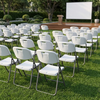 Καρέκλα catering - συνεδρίου Capri πτυσσόμενη χρώμα λευκό του πάγου 45x50x88εκ.