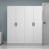 Ντουλάπα ρούχων Vivian τετράφυλλη χρώμα λευκό 160x51,8x181εκ.