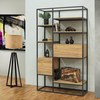 Βιβλιοθήκη IRON Ελληνικής Κατασκευής LNA 116x40x201cm