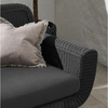 JONAH ΚΑΝΑΠΕΣ 3Θ ΑΝΘΡΑΚΙ RATTAN 200Χ86Χ82cm