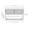 JOY 8 Κρεβάτι Ελληνικής Κατασκευής 172x210xH105cm (Για Στρώμα 160x200)