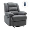JULIA Massage Πολυθρόνα Relax Σαλονιού - Καθιστικού, Ύφασμα Γκρι