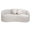LYON Καναπές 2θ - Σαλονιού - Καθιστικού, Teddy Ύφασμα Άσπρο