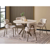 Trevi Τραπέζι Στρογγυλό Ανοιγόμενο  Φ125x75+50x75cm
