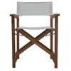 DOPO Πολυθρόνα Σκηνοθέτη Από Ξύλο Teak Με Taupe Textiline 58x52x86cm