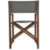 DOPO Πολυθρόνα Σκηνοθέτη Teak Με Taupe Textiline 58x52x86cm