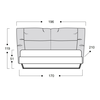 NABUK M4 Κρεβάτι Ελληνικής Κατασκευής 210x196xH119cm (Για Στρώμα 160x200)