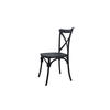Napoli Stackable Polypropylene Chair Black 48x52x91 cm