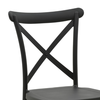 Napoli Stackable Polypropylene Chair Black 48x52x91 cm