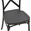 Napoli Stackable Polypropylene Chair Black 48x52x91 cm