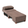 Πολυθρόνα - κρεβάτι Perenna υφασμάτινη χρώμα καφέ 116x93x83εκ.