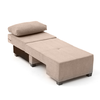 Πολυθρόνα - κρεβάτι Perenna υφασμάτινη χρώμα μπεζ 116x93x83εκ.