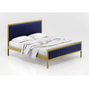KPS/QUEEN BED EΛΛΗΝΙΚΗΣ ΚΑΤΑΣΚΕΥΗΣ ΜΕΤΑΛΛΟ&ΥΦΑΣΜΑ 150/160